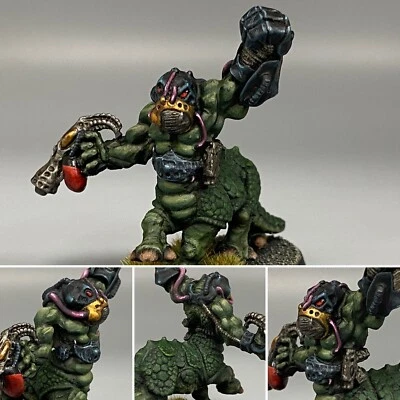 SPACE ZOAT POWER FIST AND FLAMER ROGUE TRADER WARHAMMER 40,000 40K METAL PAINTED - Image 1 of 4