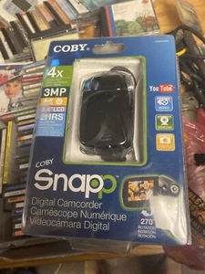 Coby Snapp CAM4000 Digital Camcorder 4X Digital Zoom 2.4" LCD Screen Pocket Size - Picture 1 of 2