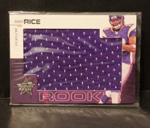 2007 Donruss Rookies &Stars Sidney Rice Jumbo Patch RC Worn Jersey /50 Vikings - Picture 1 of 2
