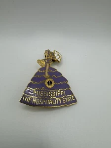Vintage Lions Club Pin 1988 No 5 Mississippi Hospitality State - Picture 1 of 2