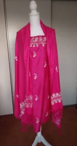 Mix Nouveau Silk Dress with Shawl/Scarf Mix Nouveau-Size 14 - Picture 1 of 22