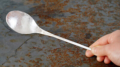Solid Sterling Silver Spoon, Hand Forged Spoon In Sterling Silver, Hallmarked • 885£