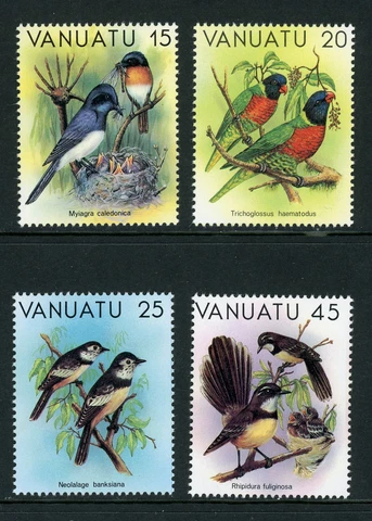 Vanuatu Scott #319-322 MNH Birds FAUNA CV$4+ 384769 Cover