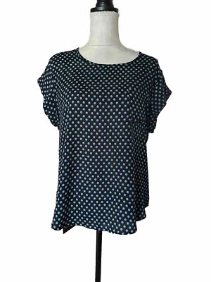Lily White  Womens Cap Sleeve Popover Dressy Blouse Front Pocket  Size XL - Image 1 of 4