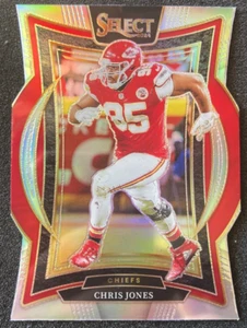 2024 Panini Select #19 Chris Jones ARGENTO Die Cut. Kansas City Chiefs - Foto 1 di 2
