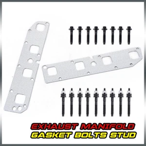 FIT FOR 03-08 DODGE 5.7L EXHAUST MANIFOLD GASKET SET + BOLT , STUDS & NUTS - Picture 1 of 12
