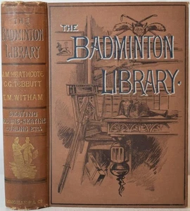 SKATING Tobogganing Curling Ice Hockey 1892 Badminton Library Winter Sports - Picture 1 of 6