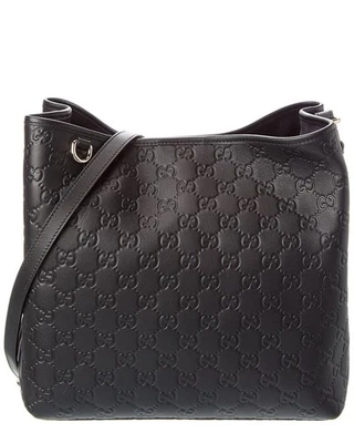 Gucci Gg Emblem Small Leather Tote Women's Black - Image 1 of 4