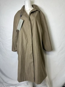 VTG LONDON FOG KHAKI TRENCH COAT SIZE 14W REG NEW WITH TAGS !!! Microfiber - Picture 1 of 5