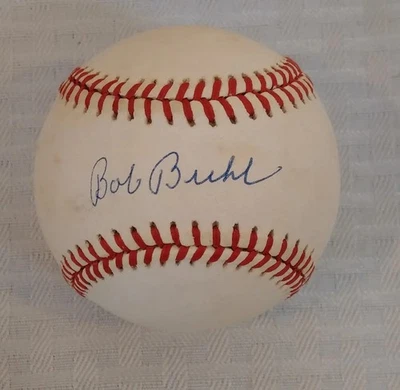 鲍勃·布尔费城费城人队亲笔签名签名ROMBB棒球 — 第 1/3 张图片