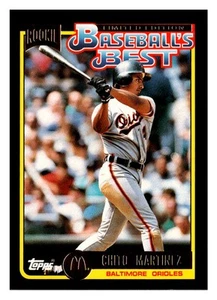 1992 Topps McDonald's Baseball's Best #40a Chito Martinez - Picture 1 of 2