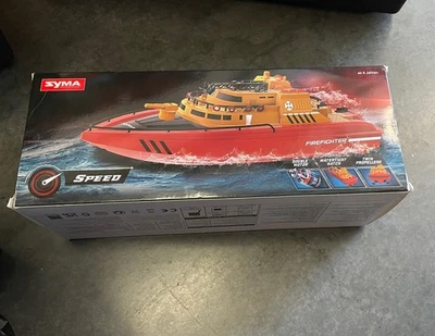 SYMA Remote Control Boat, Big RC Boat Firefighter for Kids 8-12 with 40 Mins Q14 - Image 1 of 4