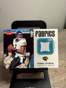 2006 Fleer Fabrics Byron Leftwich Game-Worn Jersey #FF-BL - Jaguars - Picture 1 of 2