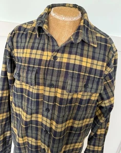 L.L. Bean Button Down Flanellhemd Herren Medium 100% Baumwolle Tasche schwer - Bild 1 von 8