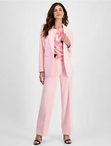 Anne Klein $320 NWT Sz 4 Powder Puff Pink 2 Piece Pant Suit Set - Picture 1 of 7