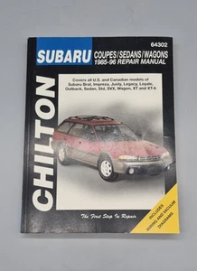 Chilton Manual #64302, Subaru Coupes, Sedans, Wagons 1985-96 Repair Manual - Bild 1 von 8