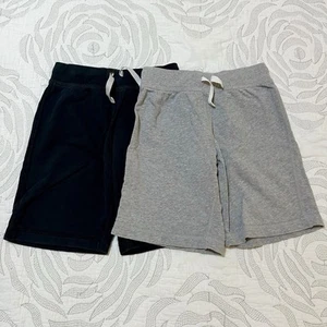 Hanna Andersson Boys Sweat Shorts Lot Of Two Drawstring Knit Size 130cm / US8 - Picture 1 of 4