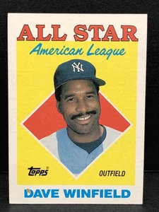 Dave Winfield 1988 Topps A.L. All Star Card #392 - New York Yankees - Picture 1 of 2