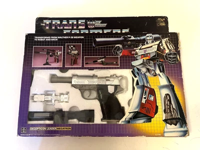Transformers G1 Megatron authentic 100% Complete W/BOX, INSERTS, papers 1974 83 - Image 1 of 4