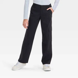 Art Class schwarze Cargohose weites Bein, verstellbarer Bund Mädchenhose XL 14 neu mit Etikett - Bild 1 von 1