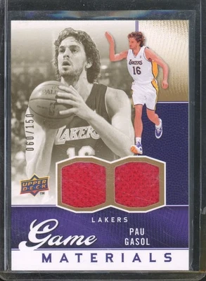 Parche usado doble juego 2009-10 Upper Deck PAU GASOL #GJ-PJ Game Materials/150 Foto 1 de 2