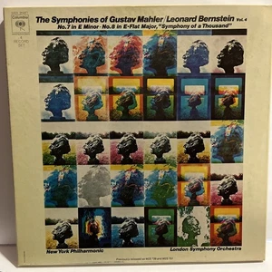 The Symphonies of Gustav Mahler Vol. 4 BERNSTEIN 4xLP Columbia M4X 31432 VG+\NM - Picture 1 of 3