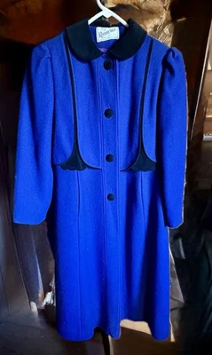 Royal Blue Child’s Size 10 Rothschild Winter Dress Coat Perfect for Holidays  - Image 1 of 4