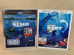 Finding Nemo (blu-ray, 5 Disc 3D Combo Pack) & Finding Dory (Bluray&dvd) ~SEALED - Picture 1 of 3