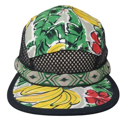 Chapéu Kavu Slideback Multicolorido Grande Ajustável Acabamento de Malha Externo Vintage EUA - Imagem 1 de 4