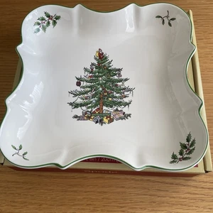 BNIB Spode Christmas Tree ‘Devonia Tray’ 20cm/8in - Picture 1 of 9