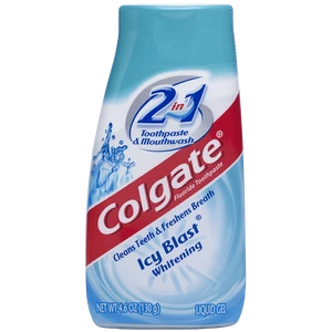 Colgate 2-in-1 Aufhellende Zahnpasta Gel und Mundspülung Icy Blast - 4,6 Oz. - Bild 1 von 4