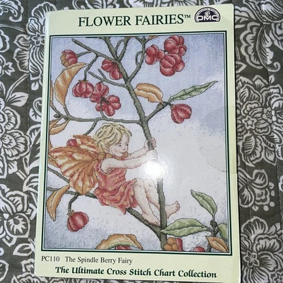 DMC Ultimate Cross Stitch Chart - Flower Fairies -The Spindle Berry Fairy PC110  - Image 1 of 4
