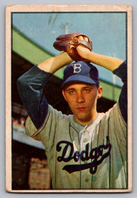 Bowman 1953 color #14 Billy Loes Brooklyn Dodgers Foto 1 de 3