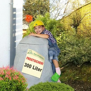 REGENTONNE REGEN FASS FELS WASSER TONNE REGENWASSER REGENSPEICHER GARTEN - Bild 1 von 6