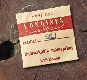Vintage Longines 9LT watch mainspring NOS Swiss part for old Longines watch - Picture 1 of 1