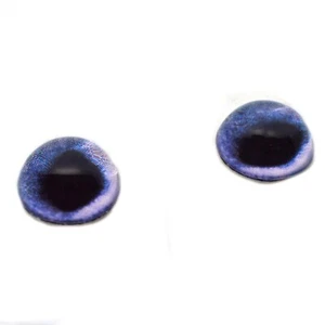 Paar hohe Kuppel blaue Siamkatze Halbkugel Glasaugen für Taxidermie Schmuck Kunst - Bild 1 von 5