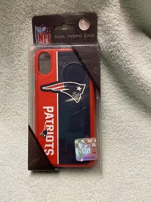 Funda Forever Collectibles iPhone X/XS doble híbrida audaz - NFL New England Patriot Foto 1 de 2