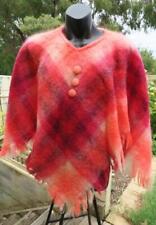 Vintage Heather-Brae 70% Mohair 30% Wool Womens Poncho - Made in Scotland