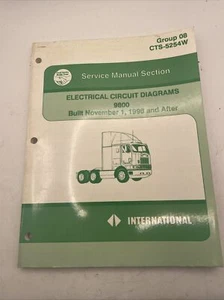 1998-1999 International 9800 Truck Chassis Electrical Wiring Diagrams Manual - Picture 1 of 9