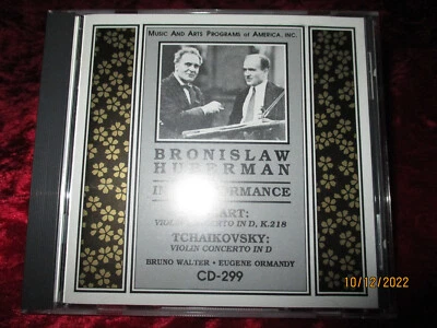CD-Bronislaw Huberman-IN PERFORMANCE-Mozart / Tchaikovsky--Neuwertig !-- - Bild 1 von 3