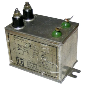 Mains noise filter 250V 1,6A ENTSTÖRFILTER DDR [M1-CL] - Zdjęcie 1 z 6
