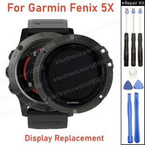 Do Garmin Fenix 5X GPS SmartWatch 51mm Wyświetlacz LCD Ekran Części zamienne Nowy - Zdjęcie 1 z 4