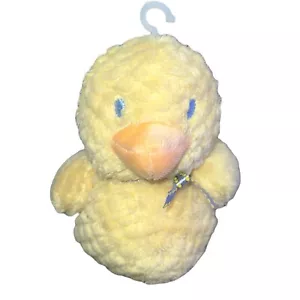Carters Rubber Duck Rattle Duckie Plush Chenille Stuffed Lovey Brand New 5” - Picture 1 of 9