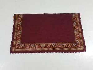 Vintage Beautiful Cross Stitch Embroidered Panel 44x27 inches - Picture 1 of 11