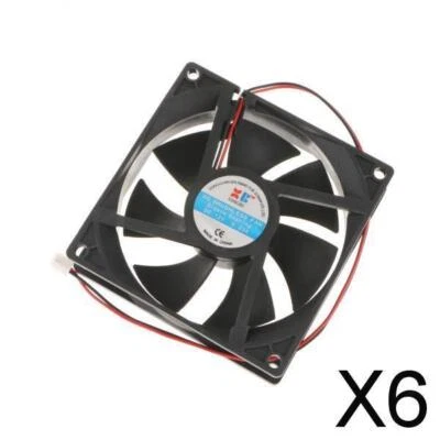 6x 92mm Case Fan 12V DC PC CPU Computer Fan  2Pin - Image 1 of 4