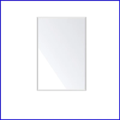 Sleek 24”x16” Frameless Mirror with Polished Beveled Edge - Versatile Decor - Image 1 of 4