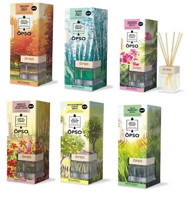 ÖPSO Raumduft mit Stäbchen, verschiedene Düfte a 50ml, Diffuser, Raumduftset - Bild 1 von 4