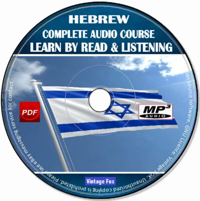 Hebrew Language Course Learn By Read & Licensing Beginners To Advance MP3 CD - Image 1 of 2