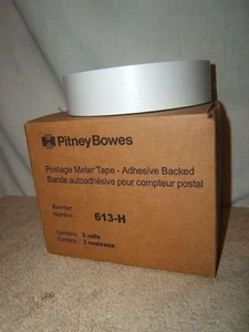 Cinta adhesiva medidora de franqueo Pitney Bowes 613-H - 5,87"x168,5' 3 roles - Imagen 1 de 2