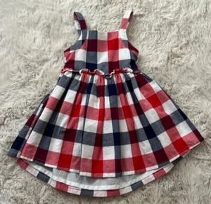 Girls Red White and Blue Dress Size 12M - Picture 1 of 2
